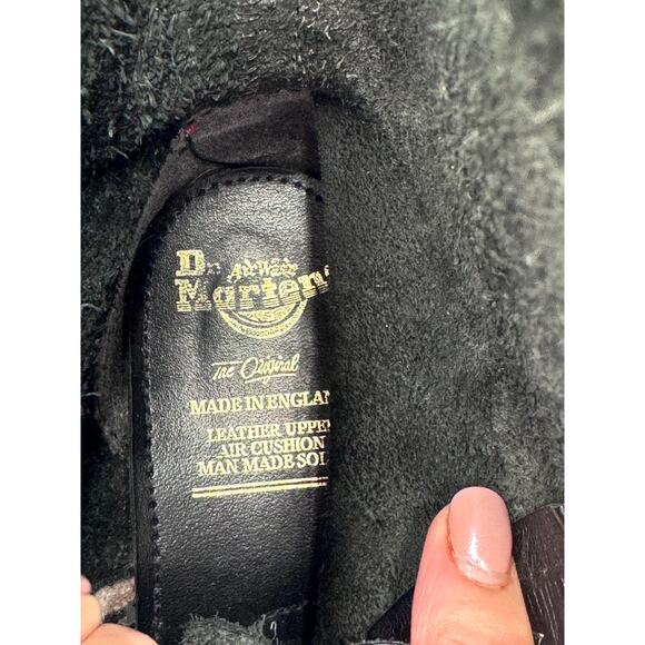 RARE 90s Dr. Martens Made In England 10-Eye Lace Up Boots Size Size 6 Women - Picture 3 of 10